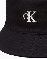 Calvin Klein Embroidered Monogram Bucket Şapka Na Black