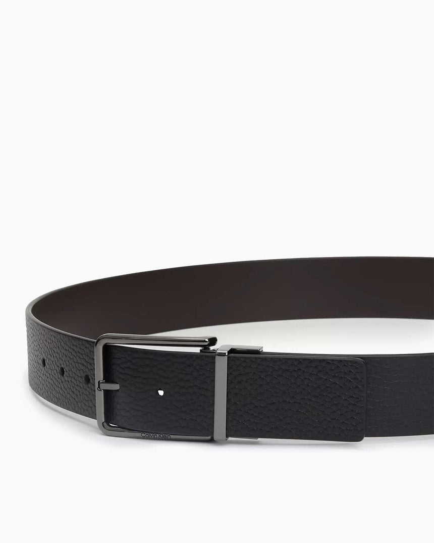 Calvin Klein Adj Rev Belt Kemer Ck Black Pebble/Dk Brown Pebble