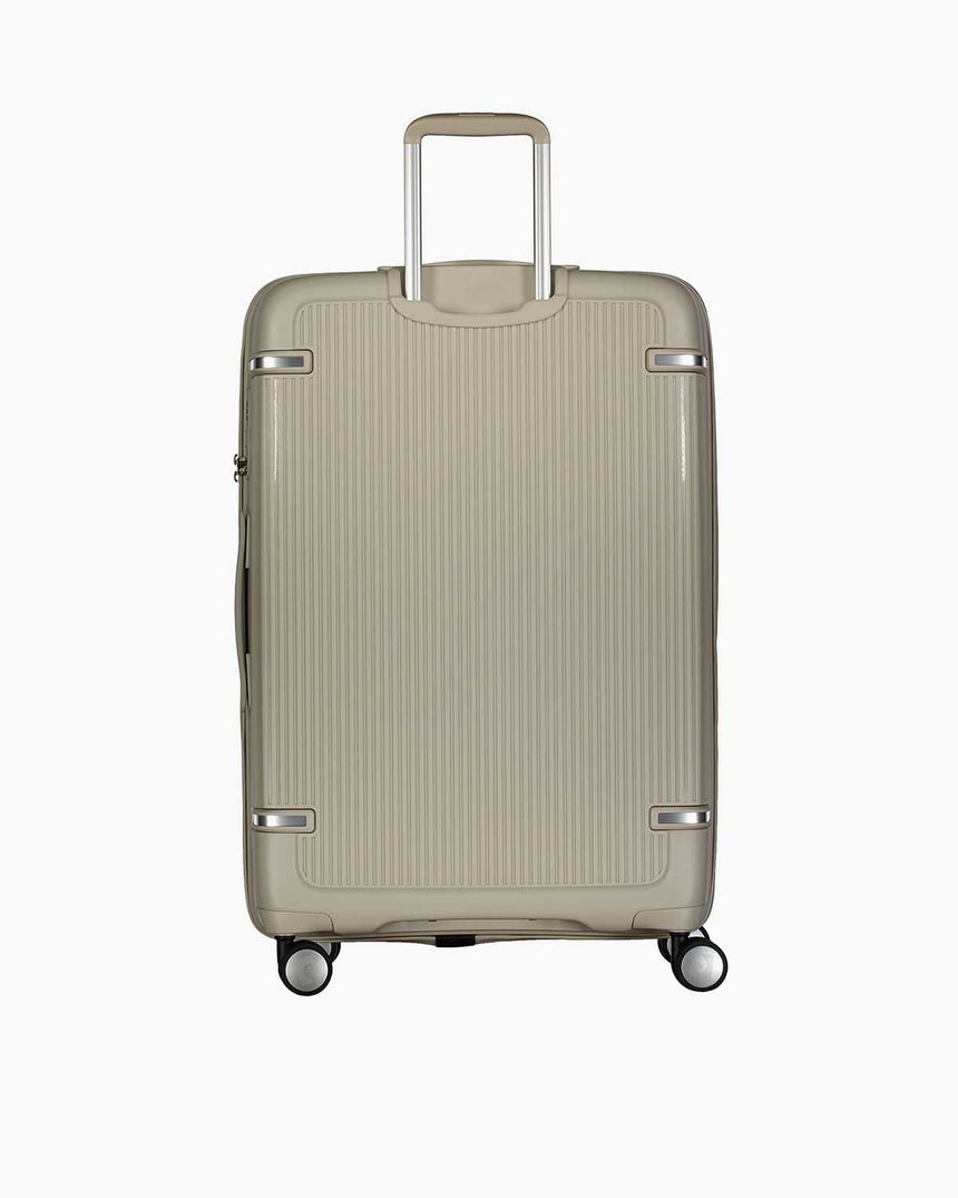 Pierre Cardin Logolu Büyük Boy Sert Valiz Gri