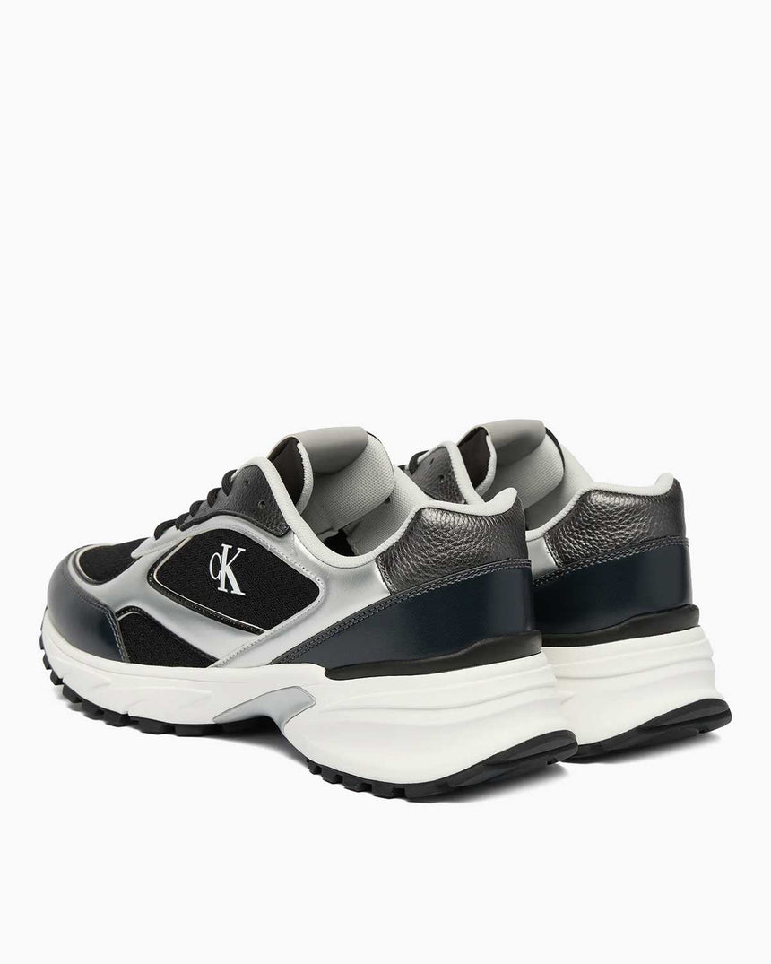 Calvin Klein Trailblazer Hike Runner Mesh Erkek Sneaker Black/Silver