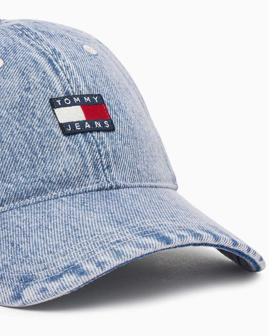Tommy Hilfiger Eskitilmiş Kot Kadın Şapka Lilac Lily