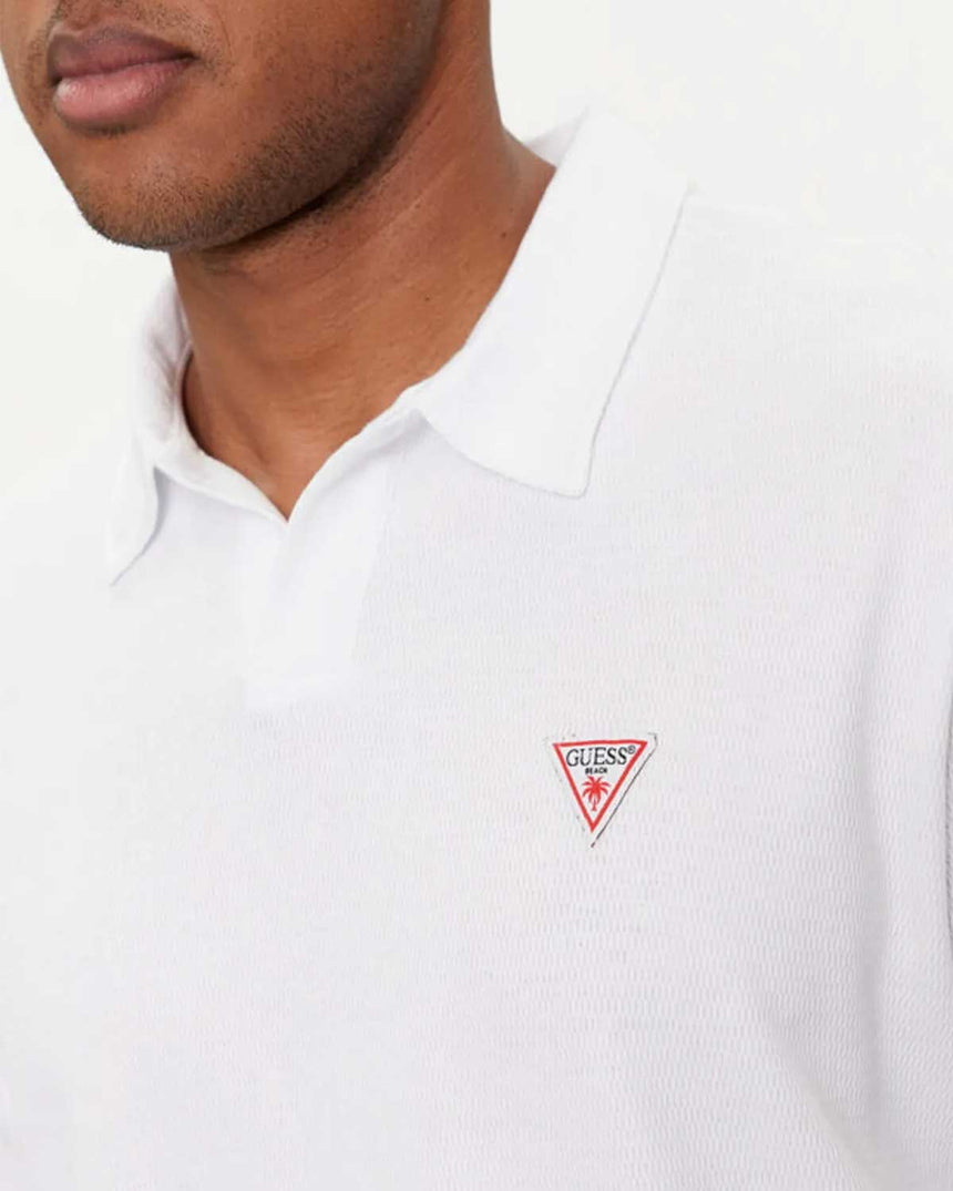 Guess Design Mesh Polo Yaka Tshirt
