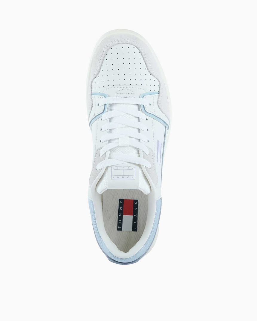 Tommy Hilfiger Meg Retro Kadın Basket Sneaker Ecru/Slushy Ice