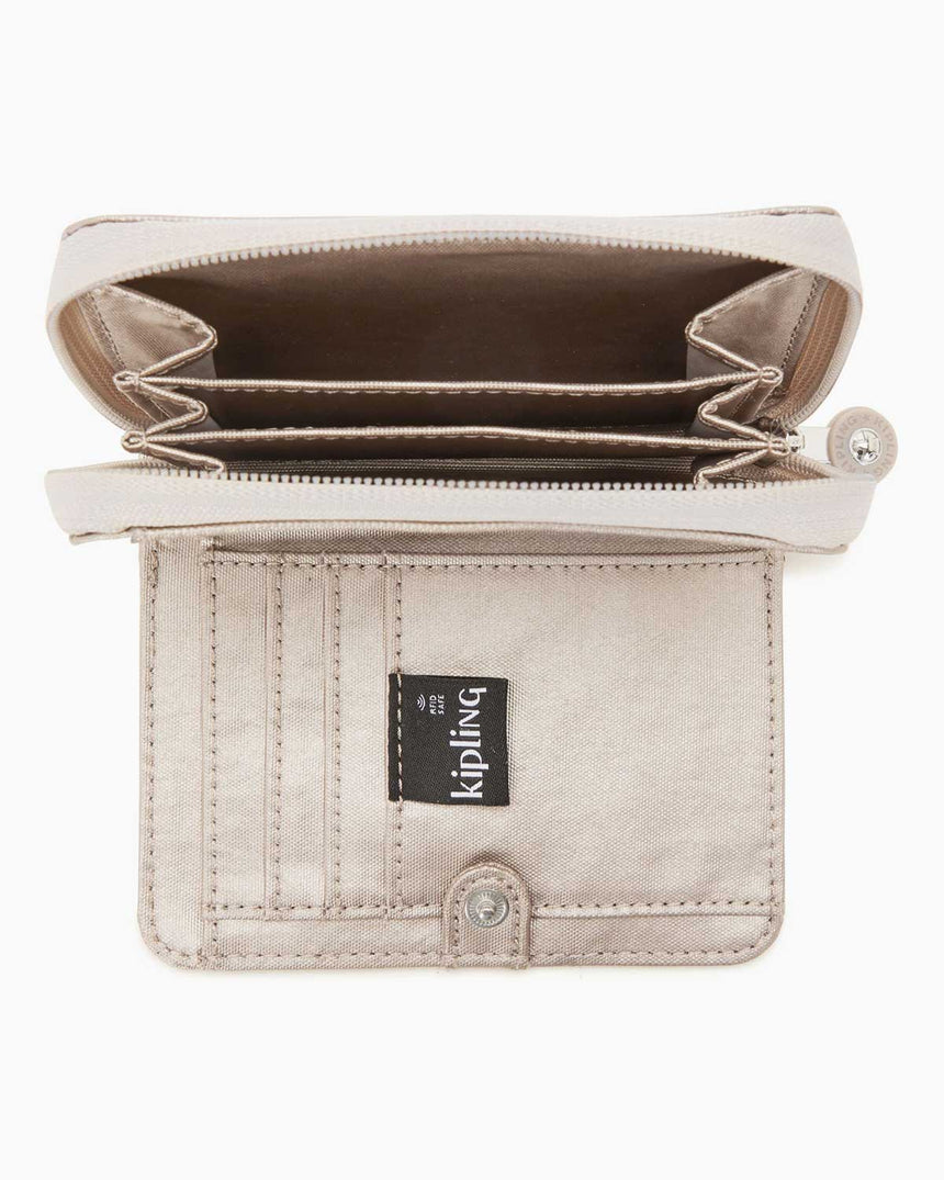 Kipling Money Love Kadın Cüzdanı Metallic Glow