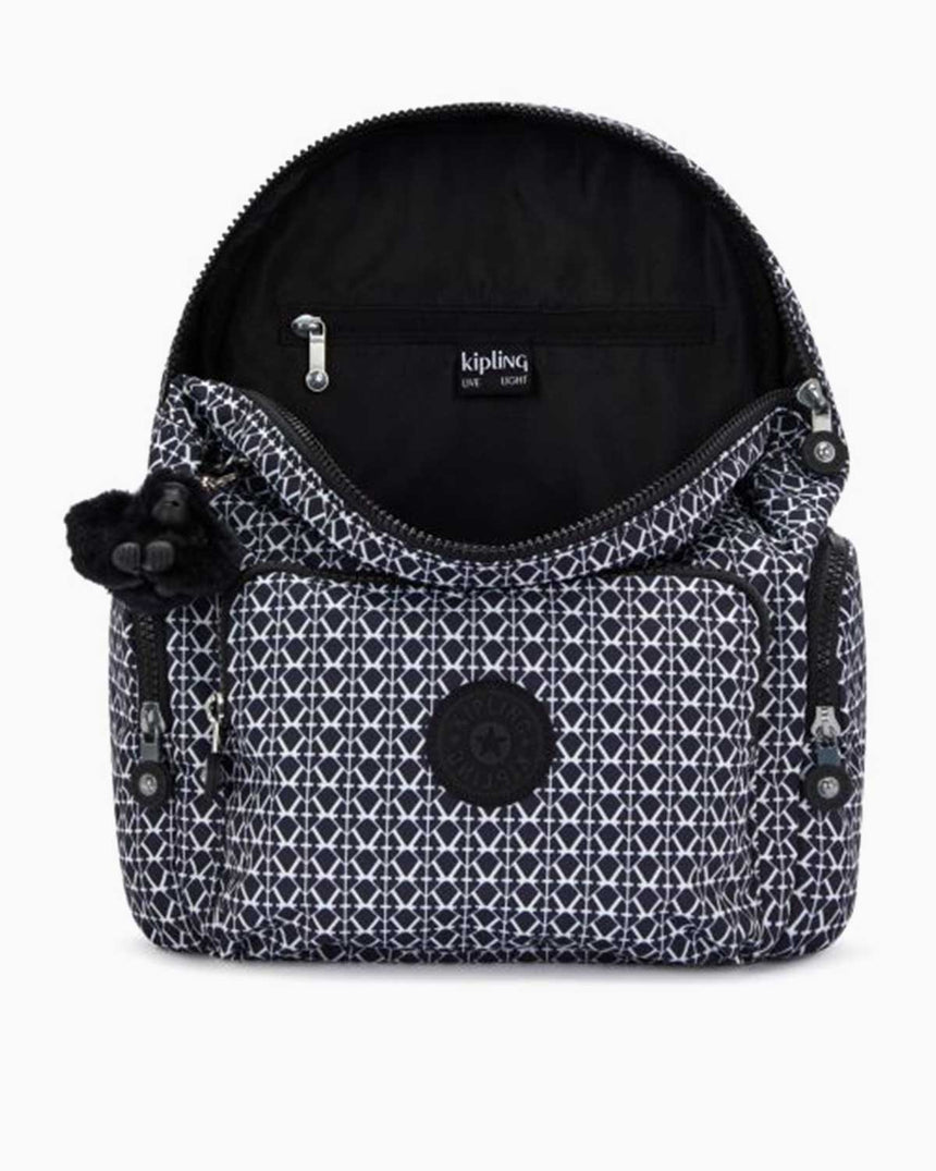 Kipling City Pack Zip Basic Sırt Çantası Signature Print