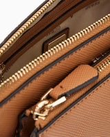 Guess Bramina Noelle II İki Torbalı Kadın Çapraz Askılı Çanta Light Cognac