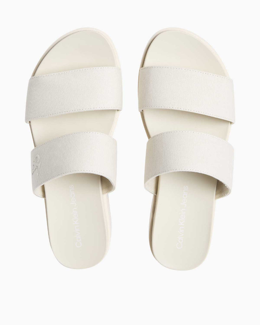 Calvin Klein Flatform Logolu Terlik Triple Turtle Dove