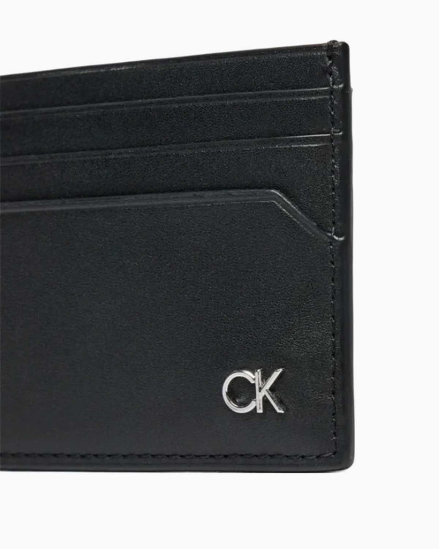 Calvin Klein Metal Cardholder Kartlık Ck Black Smooth
