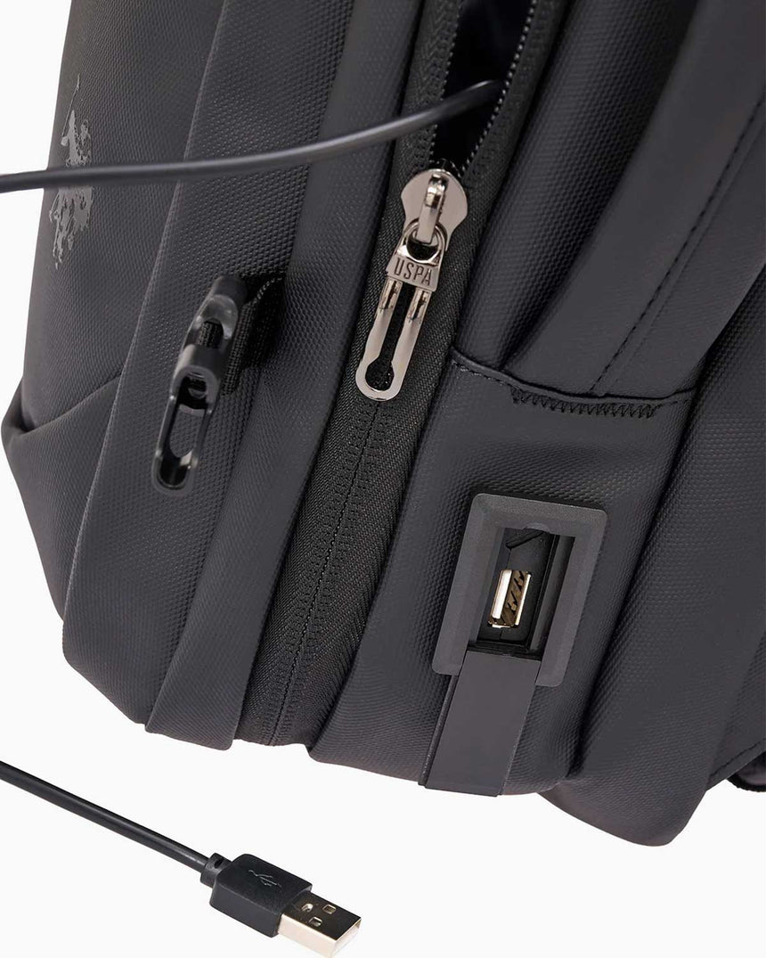 Us Polo Assn  Ayarlanabilir Askılı Konforlu Sırt Çantası Siyah