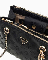Guess Cresdia Status Satchel Omuz Çantası Black