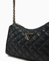 Guess Giully Zincir Detaylı Omuz Çantası Black