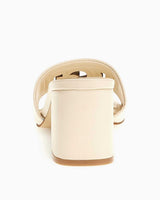 Guess Gals Logolu Topuklu Sandalet Cream/Gold