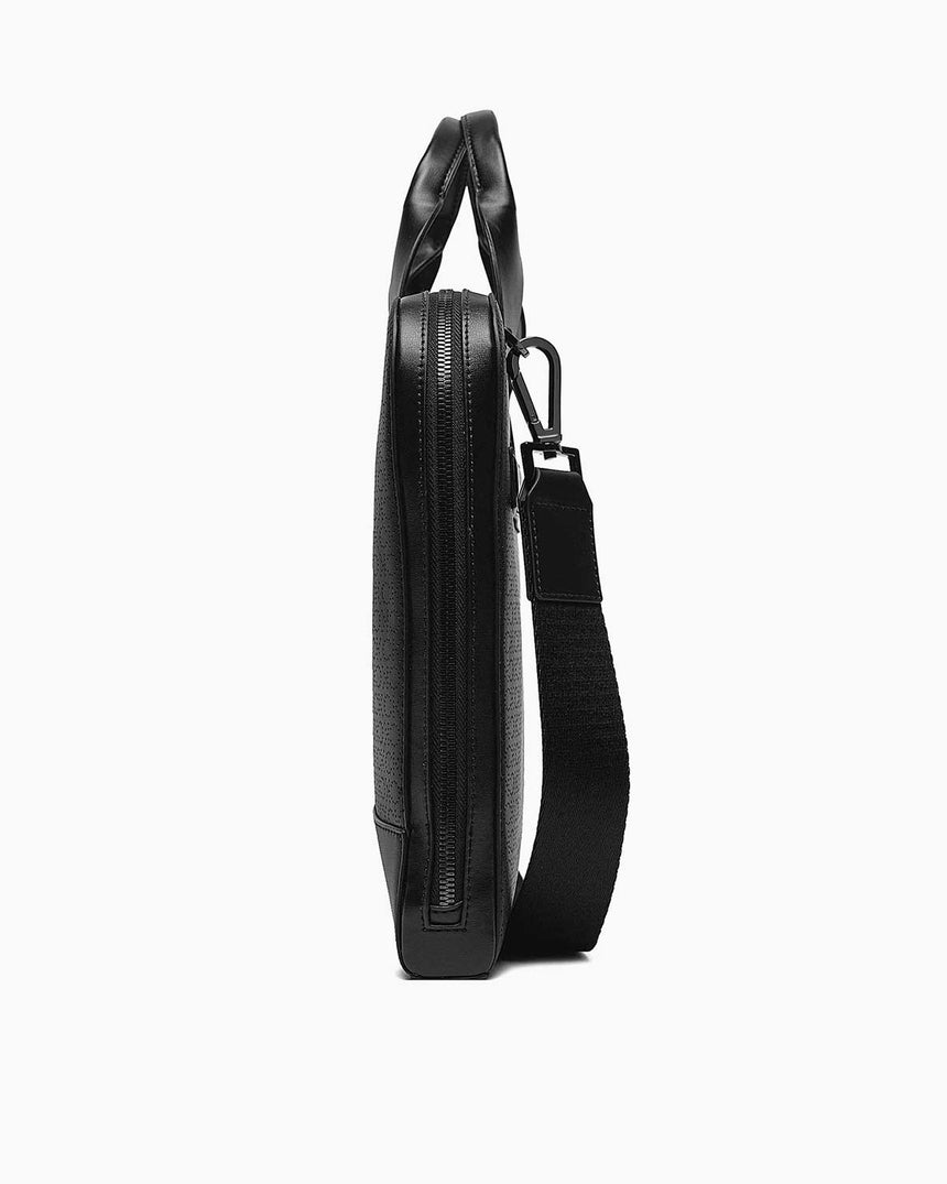 Calvin Klein Modern Bar Slim Laptop Bag Mono Black