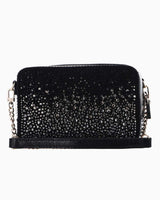 Guess Lua Taşlı Mini Çapraz Askılı Çanta Black