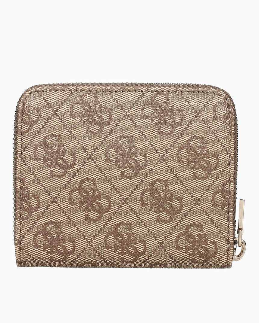 Guess Laurel Small Zip Around Cüzdan Latte Logo