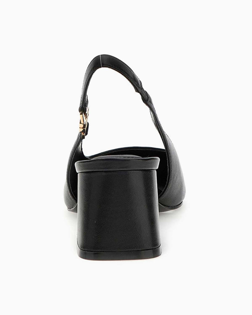 Guess Zabela3 Logo Detaylı Kalın Topuklu Stiletto Black