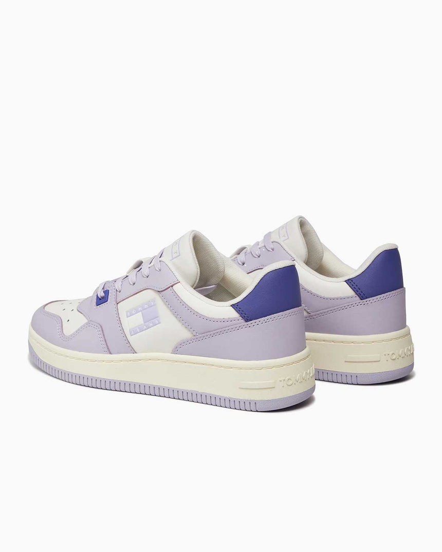 Tommy Hilfiger Retro Basket Tonal Logo Sneakers Lavender Flower