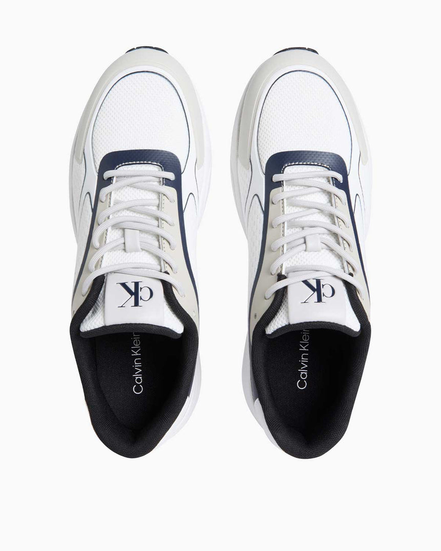 Calvin Klein Retro Tennis Sneaker Bright White/Calvin Navy/Silver