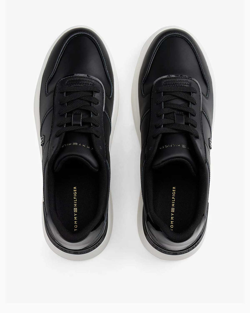 Tommy Hilfiger Estefania Patent Platform Kadın Sneaker Black