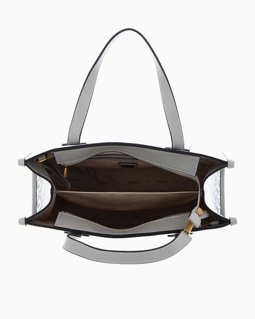 Guess Silvana 2 Compartmen El Çantası Stone Logo