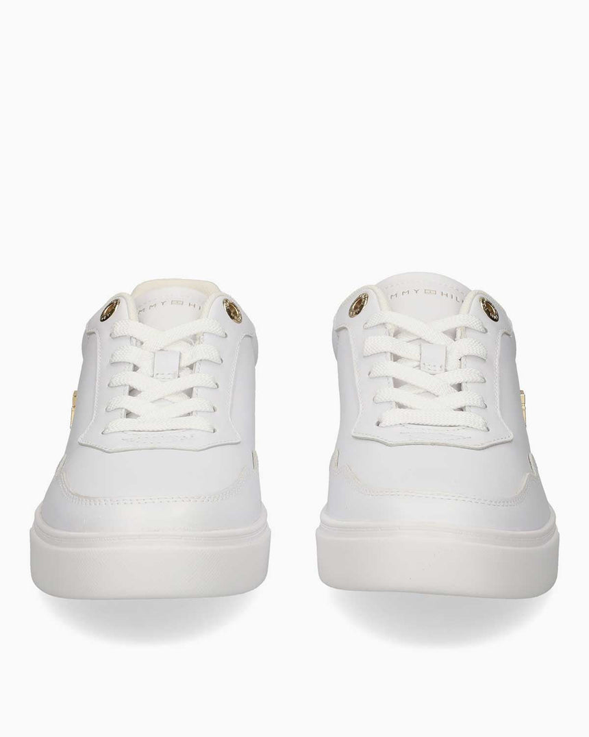 Tommy Hilfiger Seren Yükseltilmiş Kadın Sneaker White/Gold