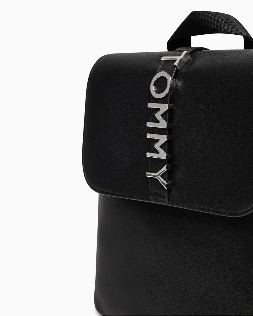 Tommy Jeans City Bold Backpack Logolu Sırt Çantası Black