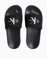 Calvin Klein Slide Monogram Flip Flops Terlik Triple Black