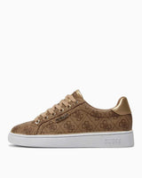 Guess Cupsole Low Monogram Sneaker Beige / Brown