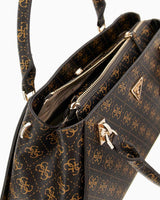 Guess Cruise Noelle II Luxury Kadın El Çantası Brown Logo