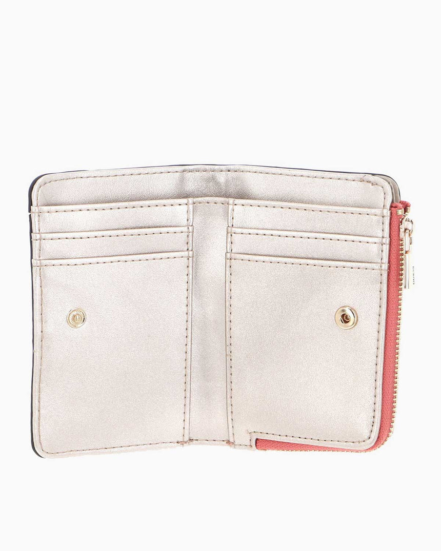 Guess Arlena Logo Zip Around Medium Cüzdan Coal Logo