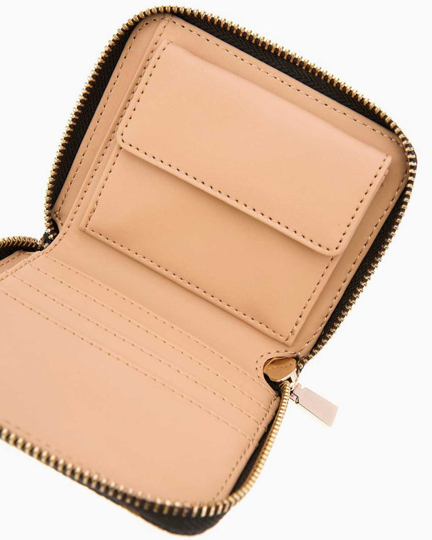 Guess Laurel Logo Baskılı Mini Cüzdan Mocha Logo