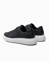 Calvin Klein Low Top Lace Up Sneakers Black Mono