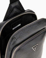 Guess Milano Monogram Çapraz Askılı Çanta Black