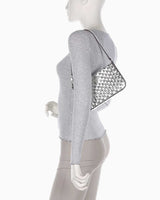 Guess Twiller Mini Shiny Omuz Çantası Silver