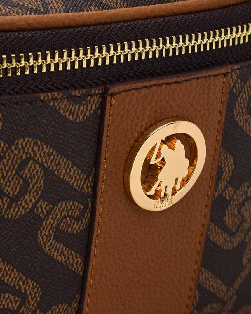 Us Polo Assn Kadın Bel Çantası Kahve-Taba