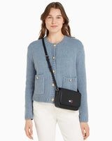 Tommy Hilfiger Ess Must Flap Logolu Çapraz Askılı Çanta Black