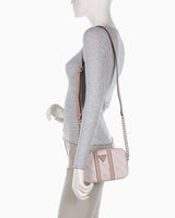 Guess Noreen Mini Sling Zincir Detaylı Çapraz Askılı Çanta Dusty Rose Logo