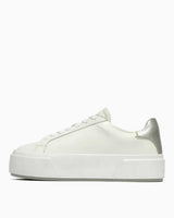 Calvin Klein Sienna Flatform Nappa Kadın Sneaker Bright White/Silver