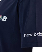 New Balance Lifestyle Kolda Logo Detaylı Erkek Tshirt Lacivert