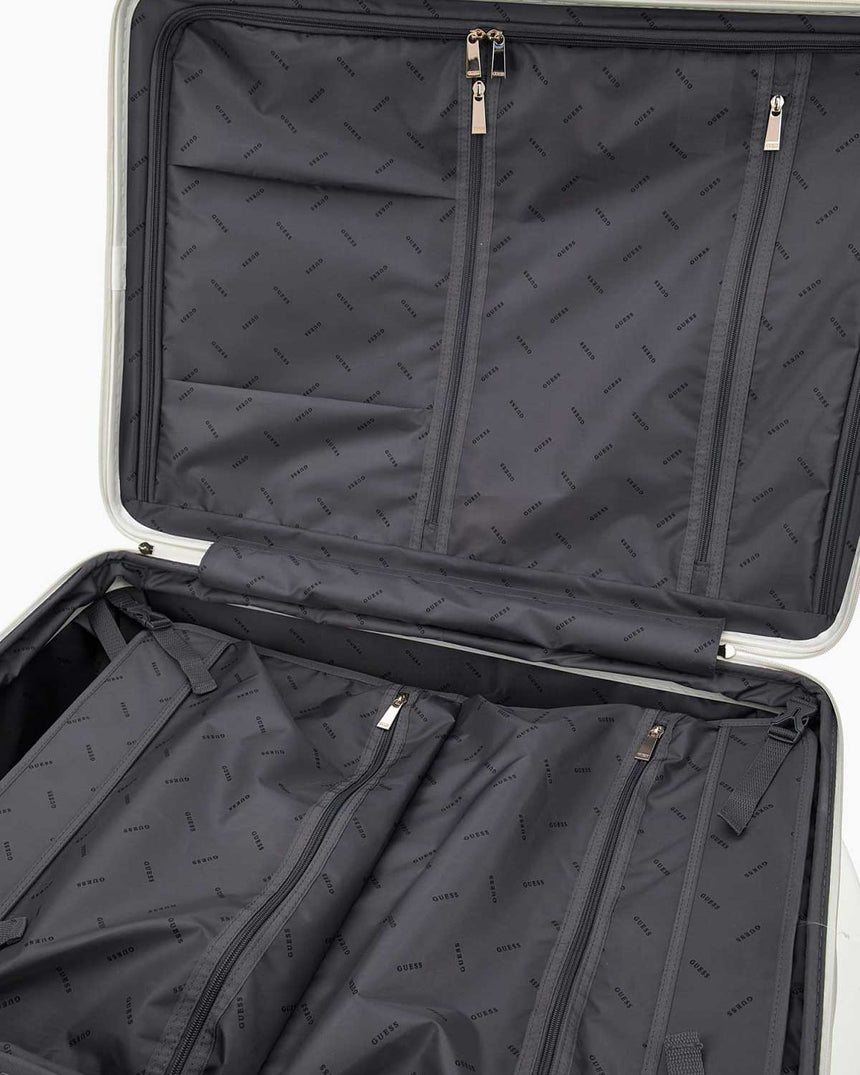 Guess Centennial 28 In 8-Wheeler Büyük Boy Valiz White