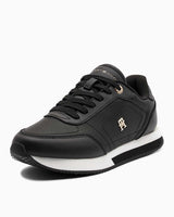 Tommy Hilfiger Elevated Essent Runner Monogram Kadın Sneaker Black