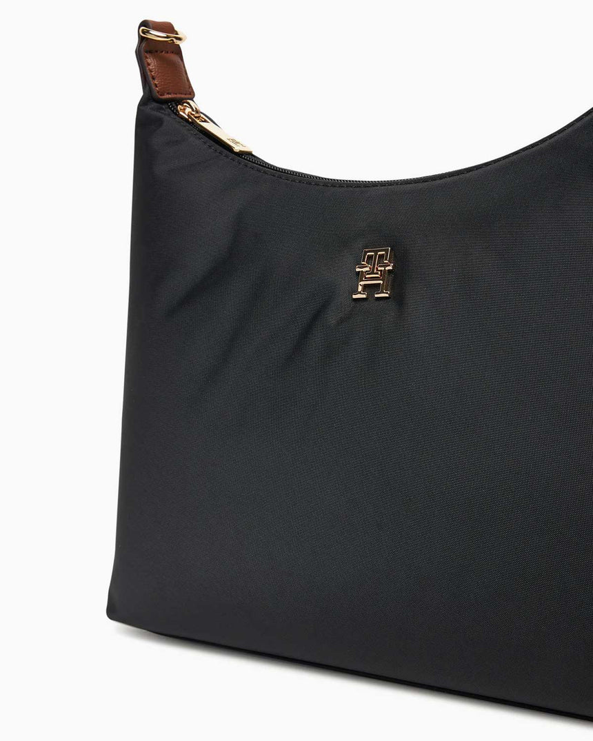 Tommy Hilfiger Popette Çıkarılabilir Askılı Kadın Omuz Çantası Black
