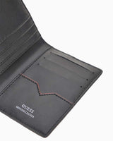 Guess Milano Card Holder Dikey Cüzdan Dark Black