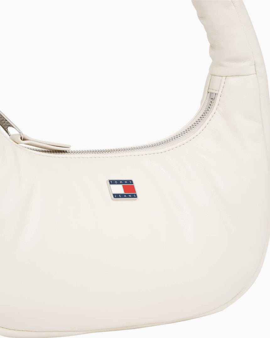 Tommy Hilfiger Pillow Mini Hobo Omuz Çantası Newsprint