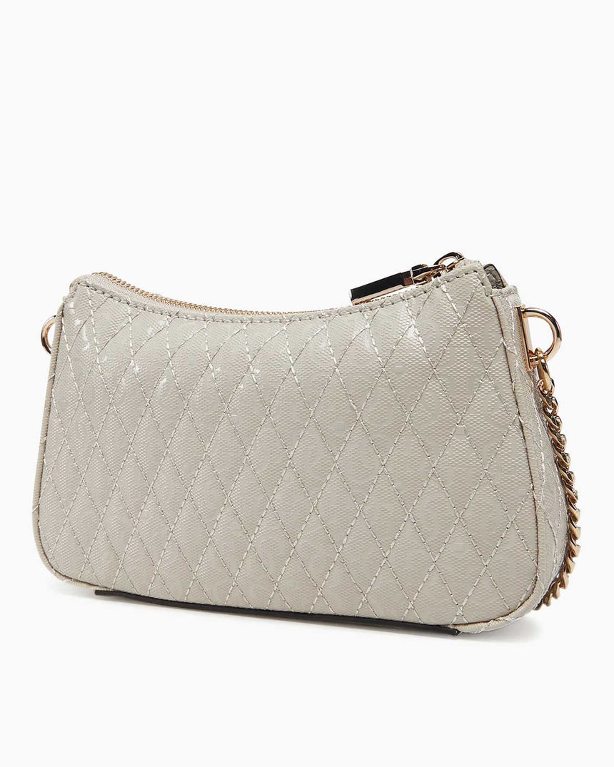 Guess Betula Zincir Detaylı Parlak Mini Çapraz Askılı Çanta Tau