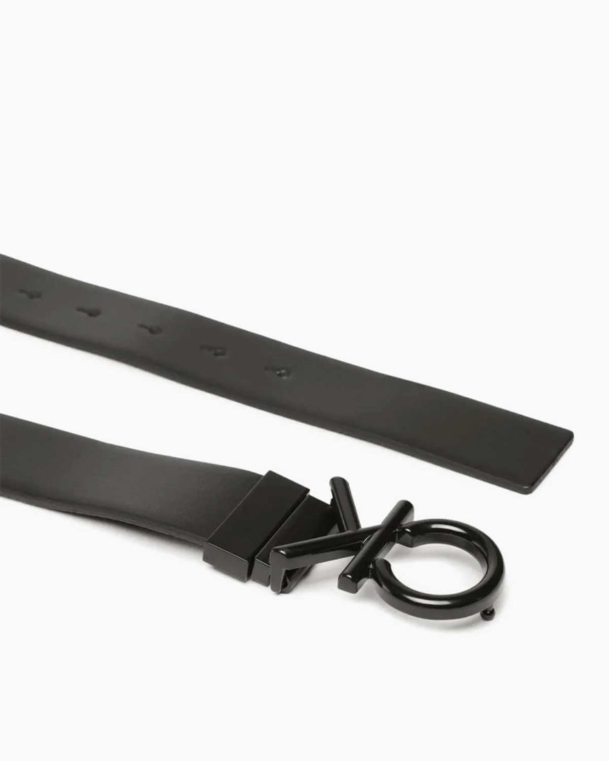 Calvin Klein Metal Bombe Monogram Kemer Ck Black Smooth/Classic Mono