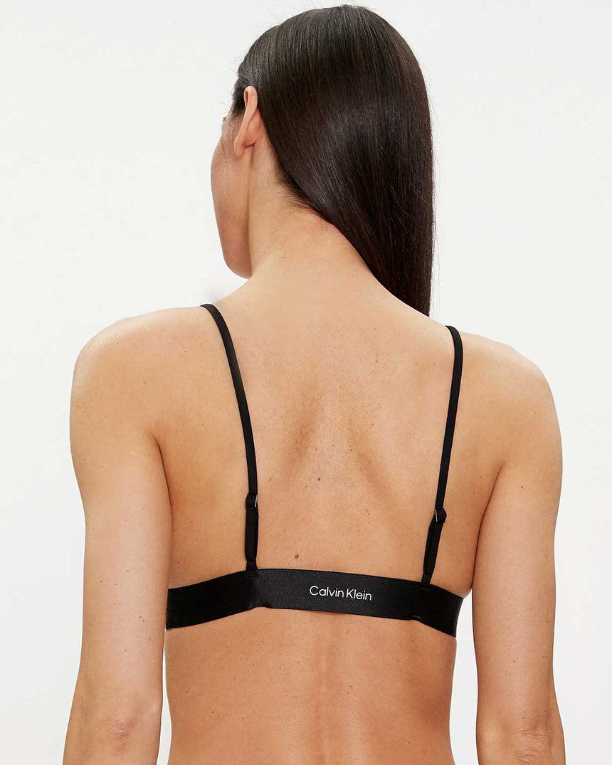 Calvin Klein Triangle Swim Tops Bikini Üstü Black