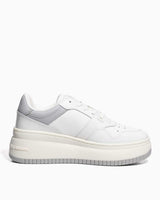 Tommy Hilfiger Retro Basket Flatform Patent Kadın Sneaker Ecru / Light Cast