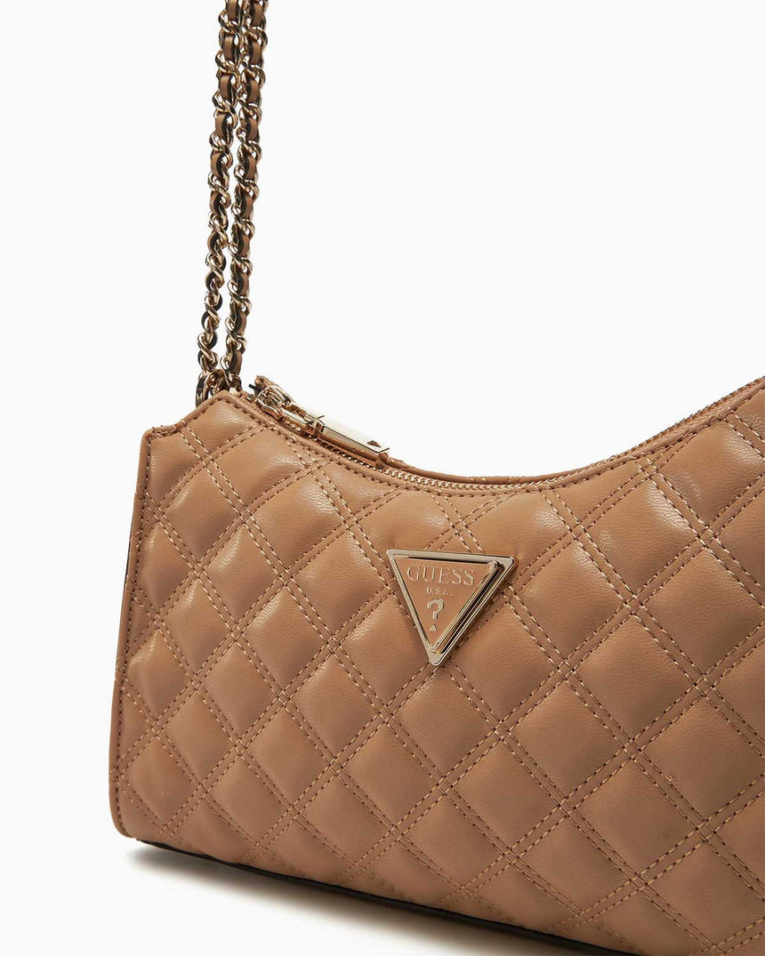 Guess Giully Zincir Detaylı Omuz Çantası Beige