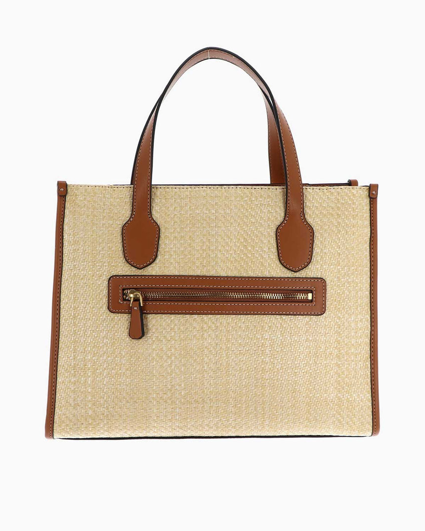 Guess Status Compartment El Çantası Natural - Cognac